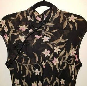 Ronni Nicole By Ouida Sheer Oriental Dress